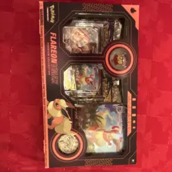 Pokemon TCG Flareon VMax Premium Collection Kit Promo Sealed - Image 1