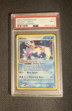 Milotic Holo 12/101 2004 Pokemon Hidden Legends PSA 9 MINT - Image 1