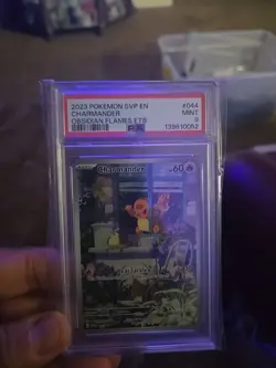 2023 Pokemon SVP En Charmander Obsidian Flames ETB PSA 9 - Image 1