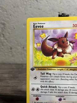 Eevee 51/64 Jungle Regular Common-1st Ed-WOTC-Pokemon TCG-Fast Shipping-NM!! - Image 2