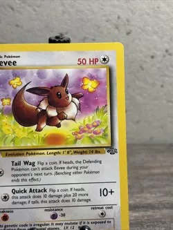 Eevee 51/64 Jungle Regular Common-1st Ed-WOTC-Pokemon TCG-Fast Shipping-NM!! - Image 3