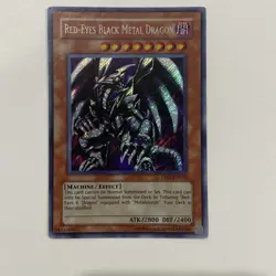 Yugioh Red-eyes Black Metal Dragon Pp01 Secret Rare Misprint Lp - Image 1