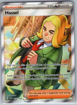 Hassel 205/167 Full Art Trainer - Twilight Masquerade - Pokemon Card - NM - Image 1