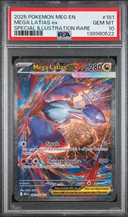 Pokemon TCG Mega Latias EX Sir 181/132 Holo Card Mega Evolution Series PSA 10 - Image 1