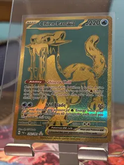 Pokemon TCG 2024 Paldean Fates: Chien-Pao ex 242/091 Hyper Rare Card - Near Mint - Image 1