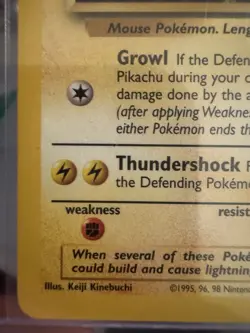 1999 WOTC Pokemon Pikachu Black Star Promo Card #1 Ivy Pikachu Non Holo - Image 5