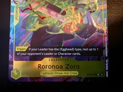 One Piece TCG Roronoa Zoro OP07-113 One Piece Day Dallas 2025 PROMO Card OPTCG - Image 3