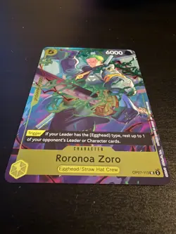 One Piece TCG Roronoa Zoro OP07-113 One Piece Day Dallas 2025 PROMO Card OPTCG - Image 4