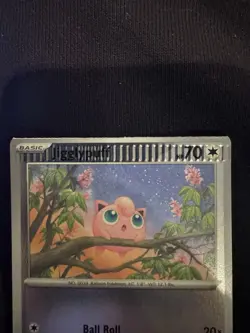Pokemon Phantasmal Flames Jigglypuff (Reverse Holo) Crimped Error Card Miscut - Image 3