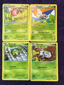POKEMON CARD LOT GOGOAT 17/162 SKIDDO 16/162 BELLOSSOM 4/98 GLOOM 2/98 - Image 1