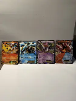 Pokemon TCG EX Card Lot of 4 XY Era Holo Rares Blaziken/Kyurem/Hoopa/Volcanian - Image 1