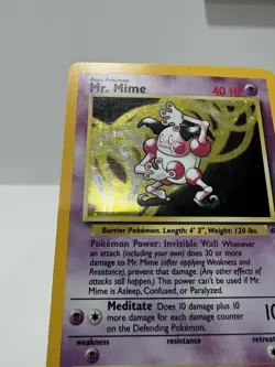 Mr. Mime 6/64 Holo Card Jungle Set 1999 Pokemon WOTC - Image 2