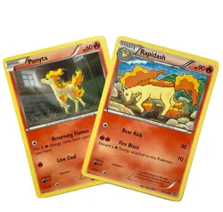 Rapidash 17/114 Steam Siege Pokemon Card Lot Evolution Set Ponyta 2016 - Image 1