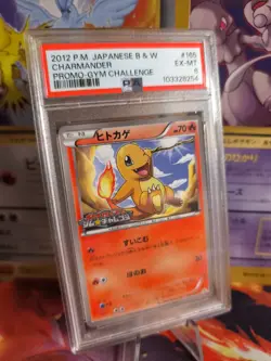 Pokemon Card Charmander Glumanda Bw Promo Gym Challenge 2012 Japanese PSA 6 - Image 1