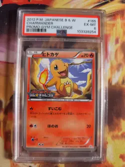 Pokemon Card Charmander Glumanda Bw Promo Gym Challenge 2012 Japanese PSA 6 - Image 2
