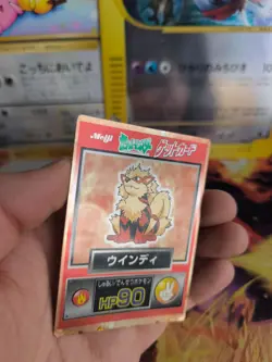 Pokemon Karte Card Holo Meiji Promo Chocolate 1997 japanese Arcanine Arkani GD- - Image 5