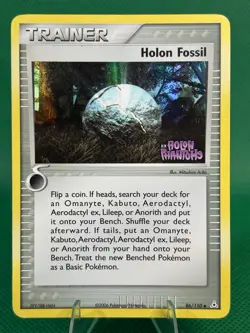Pokemon Card - Holon Fossil EX Holon Phantoms 86/110 Reverse HOLO Stamped - Image 1