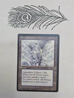 Glacial Chasm Ice Age Regular Non Foil Mtg Magic The Gathering - Image 1