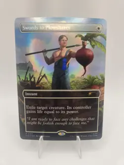 Swords to Plowshares Magic The Gathering Secret Lair Drop Foil Dwight Schrute - Image 1