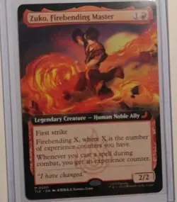 Zuko Firebending Master Extended Art Avatar The Last Airbender MTG - Image 1