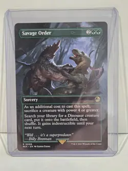 Savage Order (Borderless) Universes Beyond: Jurassic Pikachu World Collection... - Image 1