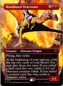 Bonehoard Dracosaur (Borderless) M The Lost Caverns of Ixalan 321 NM - Image 1