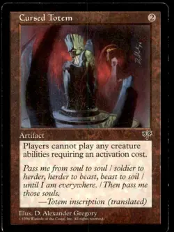MTG Cursed Totem LP Light Play Mirage [4997] - Image 1