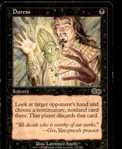 MTG Duress LP Light Play Urza's Saga [4313] - Image 1