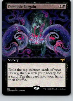 Demonic Bargain (Extended Art) Innistrad: Crimson Vow Regular - Image 1