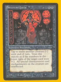 MTG SORCERESS QUEEN Arabian Nights (OldManMTG 012-659) - Image 1