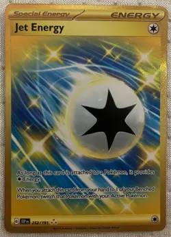 Pokemon TCG Surging Sparks Jet Energy 252/191 Special Energy Hyper Rare NM/M - Image 1