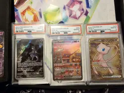 MEW EX & MEWTWO PSA 10 SEQUENTIAL SET S&V 151 UPC POKEMON SVP 052 053 205 2023 - Image 1