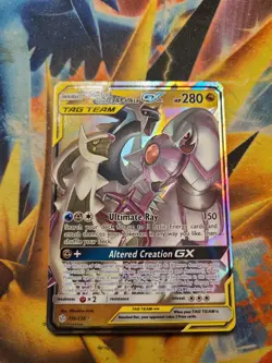 Pokemon TCG Arceus & Dialga & Palkia GX 156/236 Tag Team Cosmic Eclipse - Image 1