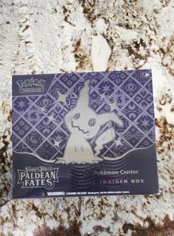 Pokemon TCG Scarlet & Violet Paldean Fates ETB Pokemon Center SEE PHOTO! TEAR - Image 1