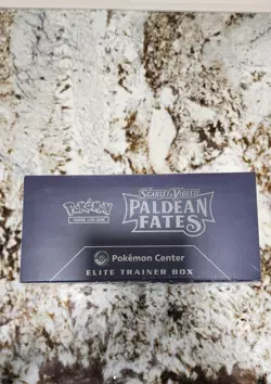 Pokemon TCG Scarlet & Violet Paldean Fates ETB Pokemon Center SEE PHOTO! TEAR - Image 4