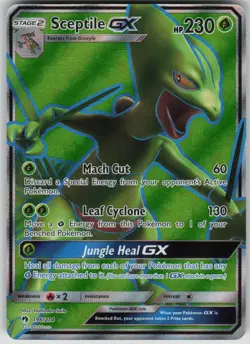 Pokemon TCG Sceptile GX (Full Art) Ultra Rare SM - Lost Thunder 196/214 - Image 1
