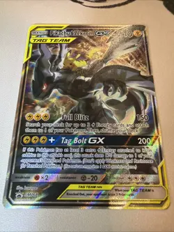 Pokemon Pikachu & Zekrom GX TCG Sun & Moon SM168 Holo Promo NM - Image 2