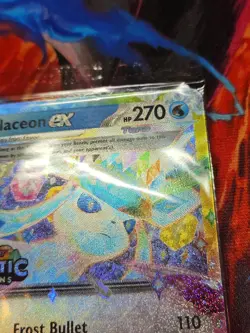 Pokemon Prismatic Evolutions Glaceon ex 026/131 Surprise Box Stamped Sealed - Image 3