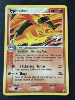 Typhlosion 17/115 Pokemon Unseen Forces Non Holo Rare LP - Image 1