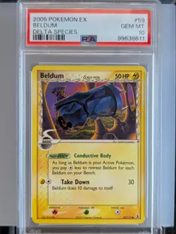 Pokemon 2005 Beldum (Delta Species) 59/113 Delta Species PSA 10 - Image 1