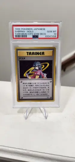 1999 Pokemon Japanese Yamabuki City Gym Deck Sabrin PSA 10 - Image 1