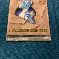 Pokemon Fossil Booster Pack Lapras Artwork Vintage 1999 Brand New Factory Sealed - Image 3