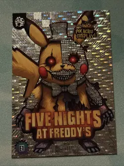 Five Nights At Freddy's #E1 - Silver Holo Box Hit - Pikachu Cosplay Pokemon - Image 1