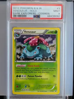 Pokemon 2012 Venusaur Holo Dark Explorers 3/108 PSA 9 - Image 1