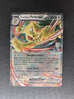 Pokemon TCG Destined Rivals Team Rocket's Persian EX 150/182 Near Mint - Image 4