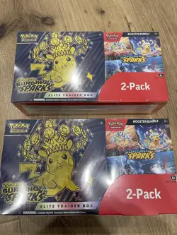 Pokemon Surging Sparks Elite Trainer Box/Booster Bundle Costco 2-Pack - Lot of 2 - Image 1