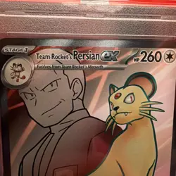 Team Rocket's Persian ex 219/182 PSA 10 Destined Rivals Full Art Pokemon GEM MT - Image 3
