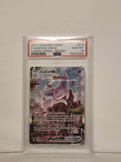 (AUS) Pokemon TCG 2021 Fusion Strike Espeon VMAX 270/264 PSA 10 - Image 1