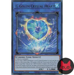 Yugioh G Golem Crystal Heart BLCR-EN042 Ultra Rare 1st Edition NM - Image 1