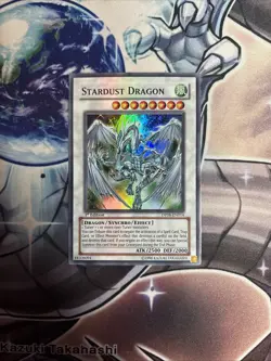(AY) Stardust Dragon DP08-EN014 - Yusei - 1st Edition Super YuGiOh LP - Image 1